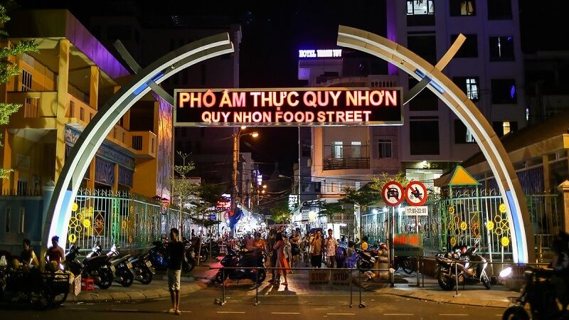 địa điểm phố chợ đêm ẩm thực Quy Nhơn 